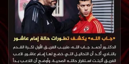 طبيب
      الأهلي
      يكشف
      تطورات
      حالة
      الصحية
      لـ
      إمام
      عاشور