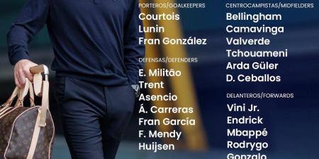 تشابي
      ألونسو
      يعلن
      قائمة
      ريال
      مدريد
      لمواجهة
      ليفربول
      في
      دوري
      أبطال
      أوروبا