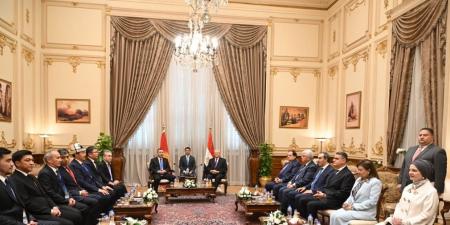 المستشار الدكتور حنفي جبالي يستقبل رئيس جمهورية قيرغيزستان