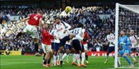 بهدفين لكل فريق ..مانشستر يونايتد يخطف تعادل مثير من توتنهام في الدوري الإنجليزي