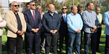 محافظ الجيزة يفتتح الملعب الخماسي وصالة ألعاب القوى بنادي المناجم