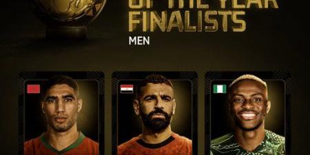 محمد صلاح ينافس حكيمي وأوسيمين على جائزة أفضل لاعب أفريقي 2025