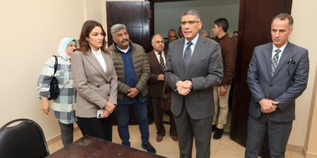 محافظ الجيزة يتفقد الاستعدادات النهائية قبل افتتاح المجمع الخدمي بمساكن روضة السودان