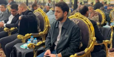 المستشار حنفي جبالي والنائب احمد عبدالجواد وشخصيات عامة في عزاء مرشح مستقبل وطن بحدائق القبة