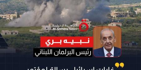 نبيه
بري:
الغارات
الإسرائيلية
رسالة
مباشرة
لمؤتمر
باريس
واجتماع
لجنة
"الميكانيزم"