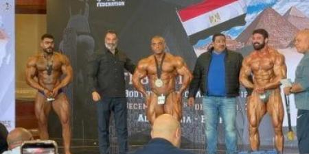 عماد المنيلاوى يتوج ببطولة أفريقيا لكمال الأجسام