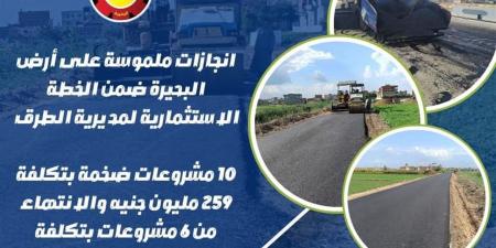 البحيرة:
      10
      مشروعات
      استثمارية
      لتطوير
      الطرق
      بتكلفة
      تتجاوز
      259
      مليون
      جنيه