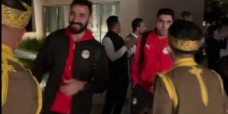 فندق منتخب الفراعنة بالمغرب يحتفل مع اللاعبين بالفوز على زيمبابوى.. فيديو