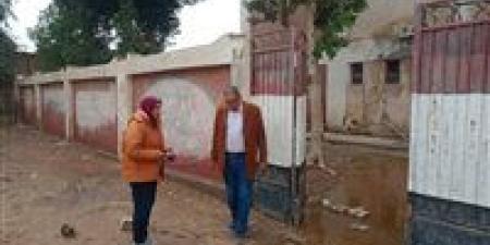 متابعة ميدانية مكثفة لوكيل تعليم بني سويف لرصد تداعيات الطقس داخل المدارس