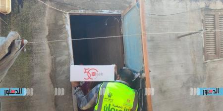 توزيع 1000 كرتونة مواد غذائية للأولي بالرعاية بقري كفر الشيخ