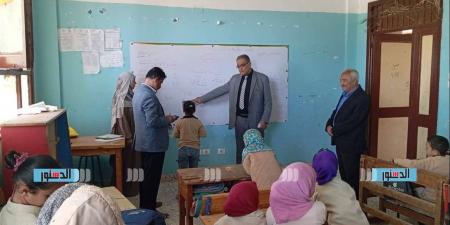 وكيل التعليم ببني سويف يتفقد مدارس الواسطى لمتابعة سير العملية التعليمية