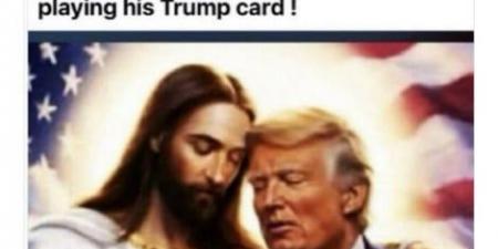 ترامب يعيد نشر صورة تُظهر "المسيح" يعانقه