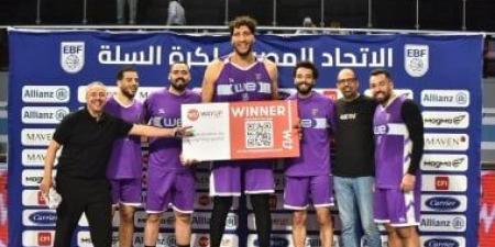 حمد فتحى أفضل لاعب فى مباراة المصرية للاتصالات والاتحاد فى كأس مصر للسلة