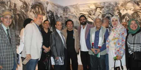 زين العابدين فؤاد: جدارية "غزة الحبيبة" توثيق بصرى لبطولات الفلسطينيين (خاص)