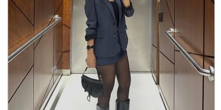 بإطلالة كلاسيكية جذابة.. دينا فؤاد تتألق في أخر ظهور لها