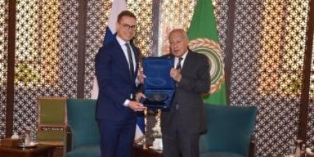 أبو الغيط يستقبل الرئيس الفنلندي بالجامعة العربية ويبحثان تطورات المنطقة