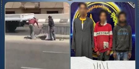 حبس المتهمين بتحطيم الحاجز الخرساني بالطريق الدائري