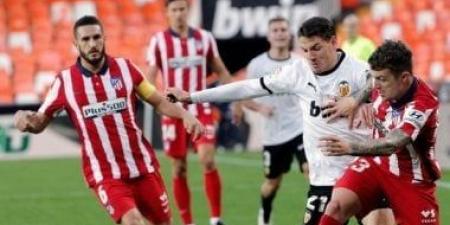 تشكيل مباراة فالنسيا ضد أتلتيكو مدريد فى الدوري الإسبانى