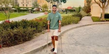محمود الجزار يضع قدمه فى الجبس ويغيب عن البنك الأهلى بالدورى