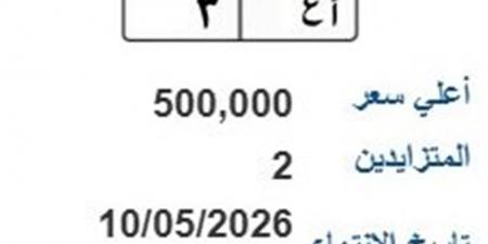 طرح لوحة (ا ع- 3) بسعر 500 ألف جنيه