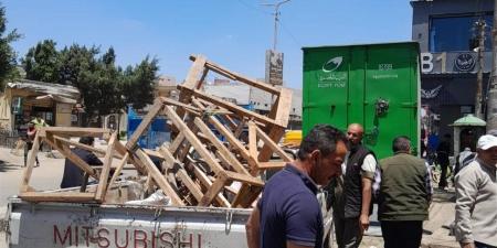 حملات مكثفة لإزالة التعديات والإشغالات المخالفة بالشرقية