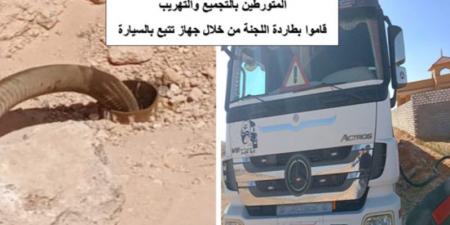 مطاردة مسلحة على طريق السويس تكشف مافيا تهريب الوقود (صور)