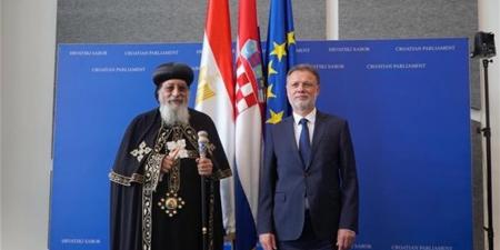 قداسة البابا يزور البرلمان الكرواتي