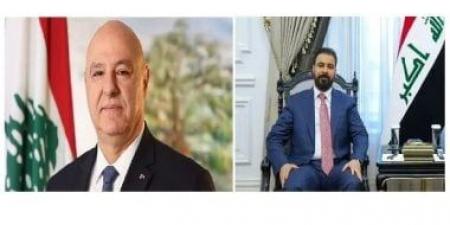 رئيس لبنان يؤكد لرئيس الحكومة العراقية أهمية التعاون بين البلدين