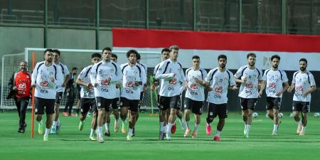 منتخب مصر يخوض تدريبه الثانى استعدادًا لكأس العالم.. صور