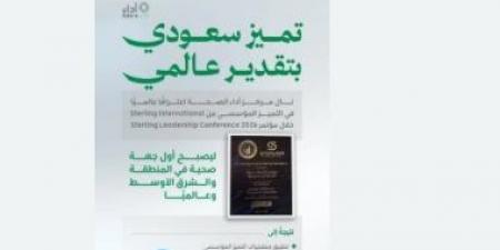 وزارة الصحة السعودية تحقق إنجازا عالميا جديدا فى التميز المؤسسى