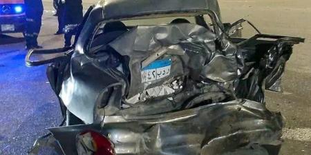 مصرع 3 أشخاص من أسرة واحدة.. وإصابة 5 آخرين في حادث تصادم بالإسماعيلية