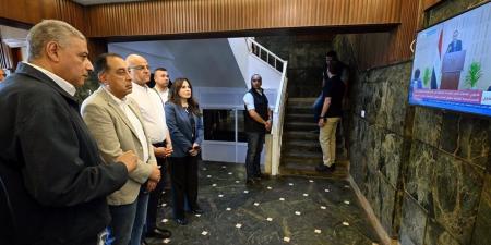 رئيس الوزراء يتفقد مركز تحكم غرب التابع لشركة الإسكندرية لتوزيع الكهرباء