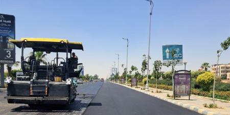 جهاز مدينة بدر يواصل أعمال تطوير المدخل الرئيسي من طريق السويس حتى ميدان الحرية