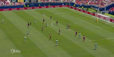 qatar vs switzerland.. ملخص اهداف ونتيجة مباراة قطر ضد سويسرا في كأس العالم بعد مرور 40 دقيقة