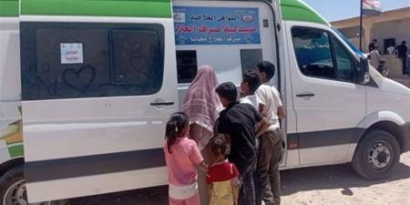 الكشف وتقديم العلاج مجانا لـ 133 مواطنا بقافلة "جايين لاهالينا" بوسط سيناء