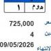 طرح لوحة «ه وم- 1» بسعر 725 ألف جنيه