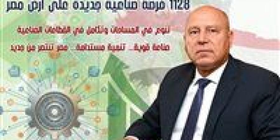 طرح
      1128
      قطعة
      أرض
      صناعية
      مرفقة
      بمساحة
      6.2
      مليون
      متر
      مربع
      في
      16
      محافظة