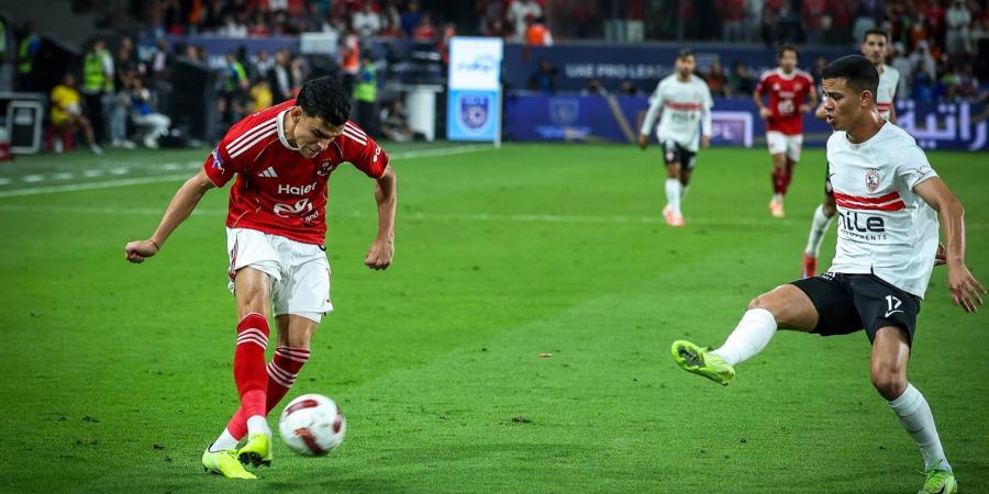 السوبر المصري.. الأهلي يحسم الشوط الأول بهدف "بن شرقي" في شباك الزمالك