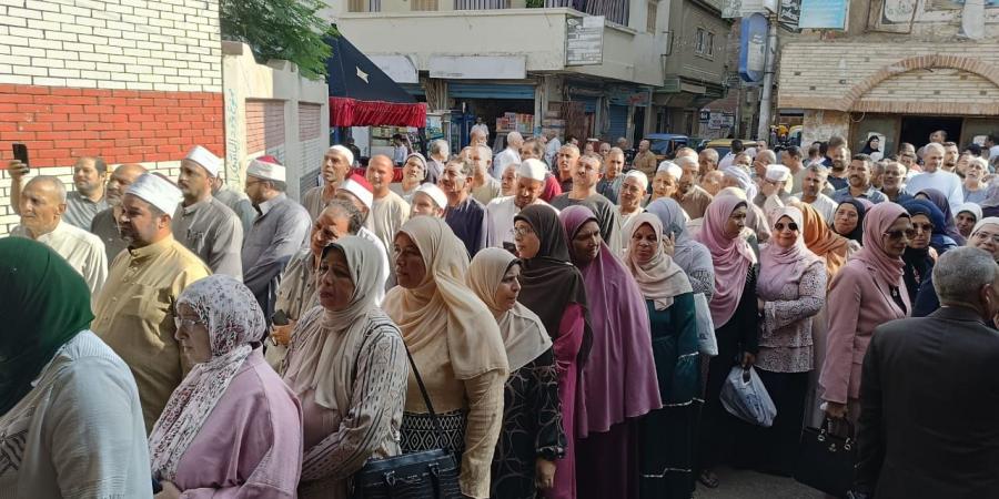 إقبال كثيف من الناخبين على اللجان الانتخابية بمدن وقرى البحيرة.. صور