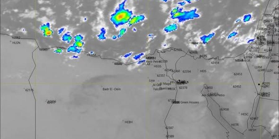 الأرصاد: صور الأقمار الصناعية تشير لتدفق السحب الرعدية الممطرة على الإسكندرية ومطروح