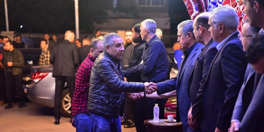 توافد النجوم على عزاء محمد صبرى نجم الزمالك السابق
