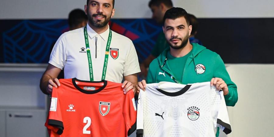 منتخب مصر يرتدي الأبيض أمام الأردن غدًا في كأس العرب