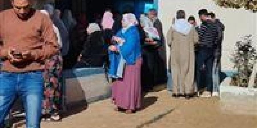 توافد الناخبين فى كوم حمادة بالبحيرة للتصويت في انتخابات مجلس النواب