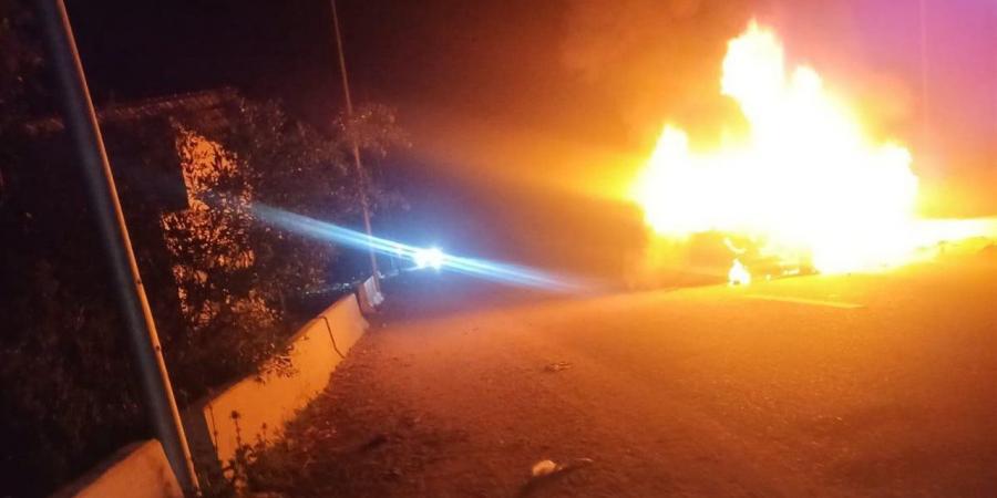 النيران التهمت "الملاكى".. إصابة شخصين فى حادث تصادم مروع بطريق رشيد بالبحيرة