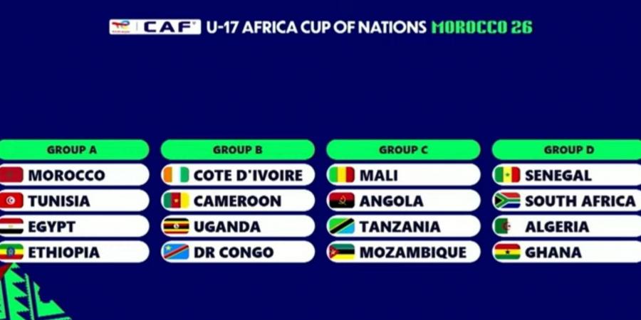 نتائج قرعة أمم أفريقيا للناشئين.. مصر في مجموعة نارية مع المغرب وتونس