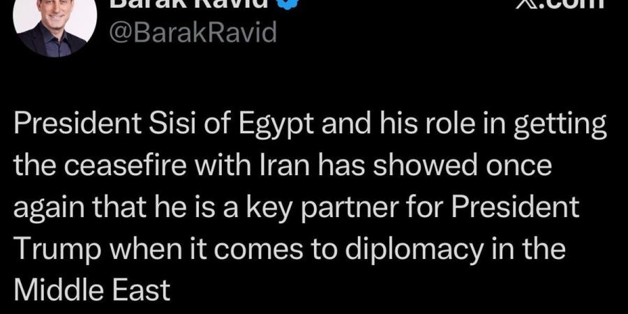 صحفي إسرائيلي: الرئيس السيسي أظهر أنه شريك ترامب عندما يتعلق الأمر بالدبلوماسية في الشرق الأوسط