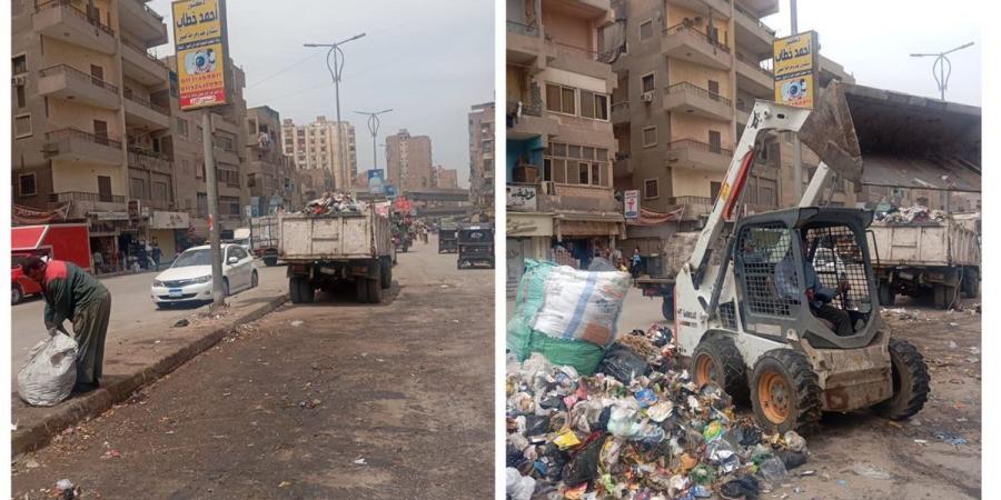 محافظ الجيزة يتفقد حالة النظافة بمتفرعات شارعي فيصل والهرم وعثمان محرم