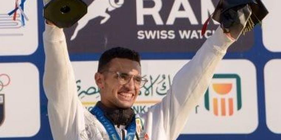 معتز وائل: حققت ذهبية العالم للخماسى الحديث رغم معاناتى من نزلة معوية