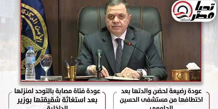 الحقينا يا داخلية.. صرخة تستجيب لها الداخلية.. يقظة أمنية وإنسانية بقيادة اللواء محمود توفيق