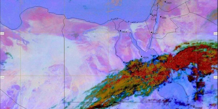 الأرصاد: استمرار الغطاء السحابي وأمطار متوقعة على جنوب الصعيد
